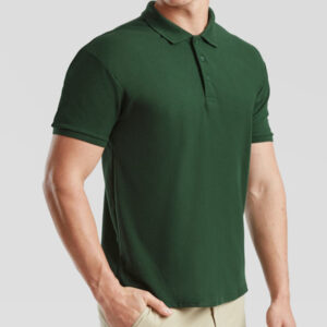 Чоловіча поло Fruit of the loom 65/35 Темно-зелена