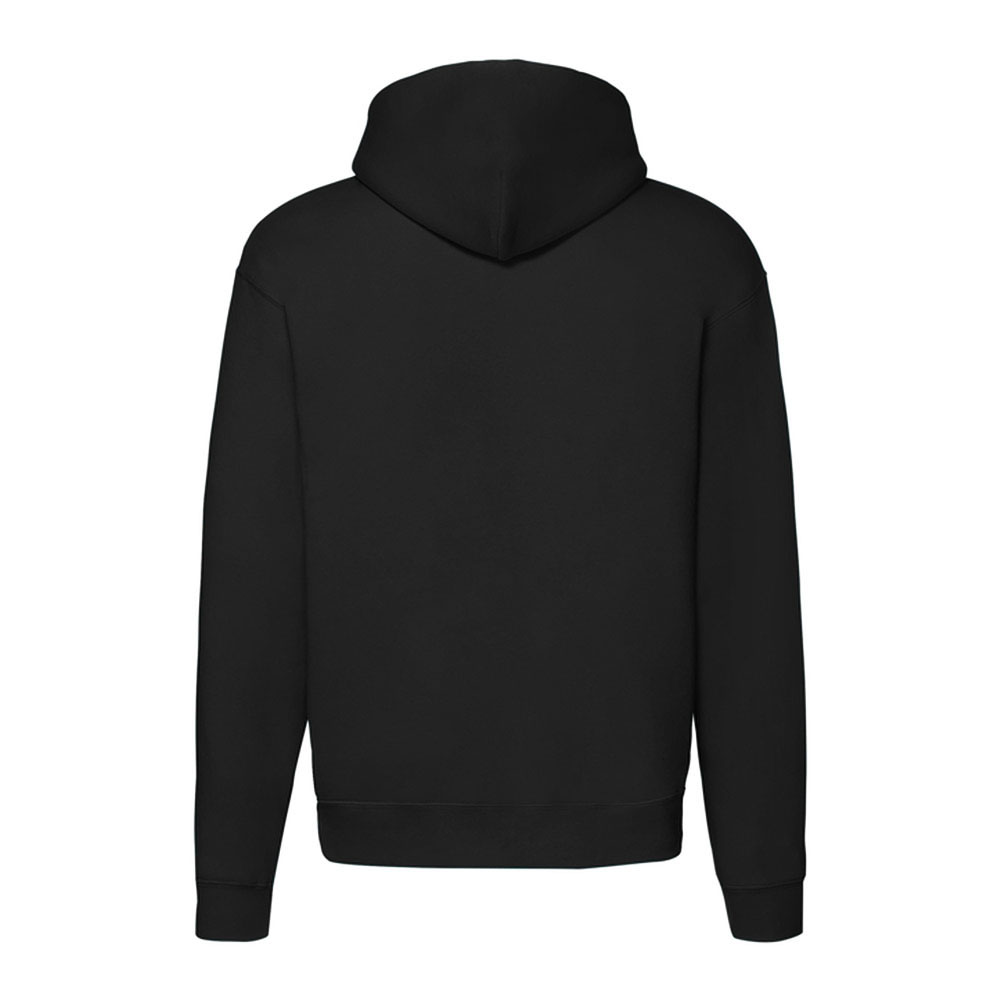 Чоловіче худі Fruit of the loom Premium Hooded Sweat Jacket Чорне - Зображення 3