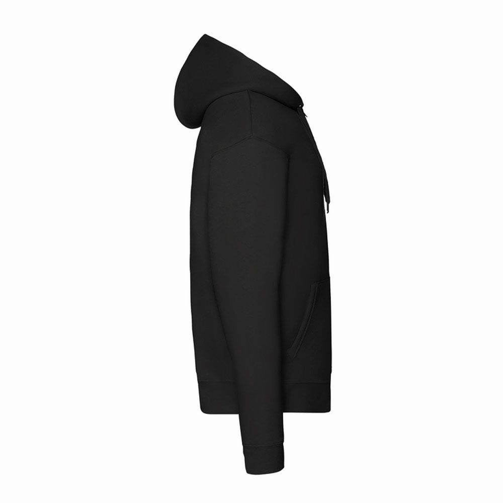 Чоловіче худі Fruit of the loom Premium Hooded Sweat Jacket Чорне - Зображення 4