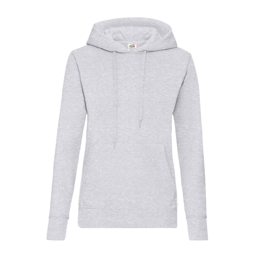 Жіноче худі Fruit of the loom Classic Hooded Sweat Сірий меланж