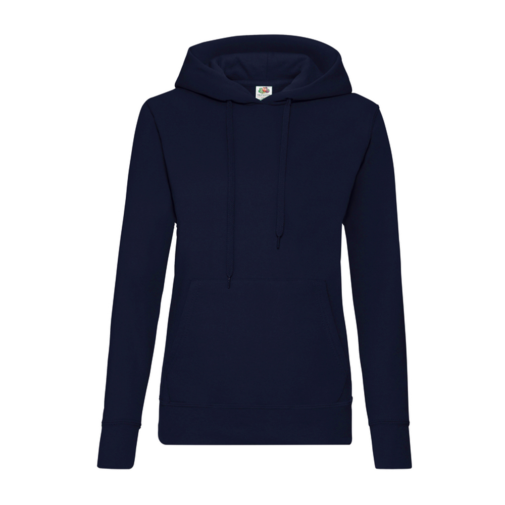 Жіноче худі Fruit of the loom Classic Hooded Sweat Темно-синє