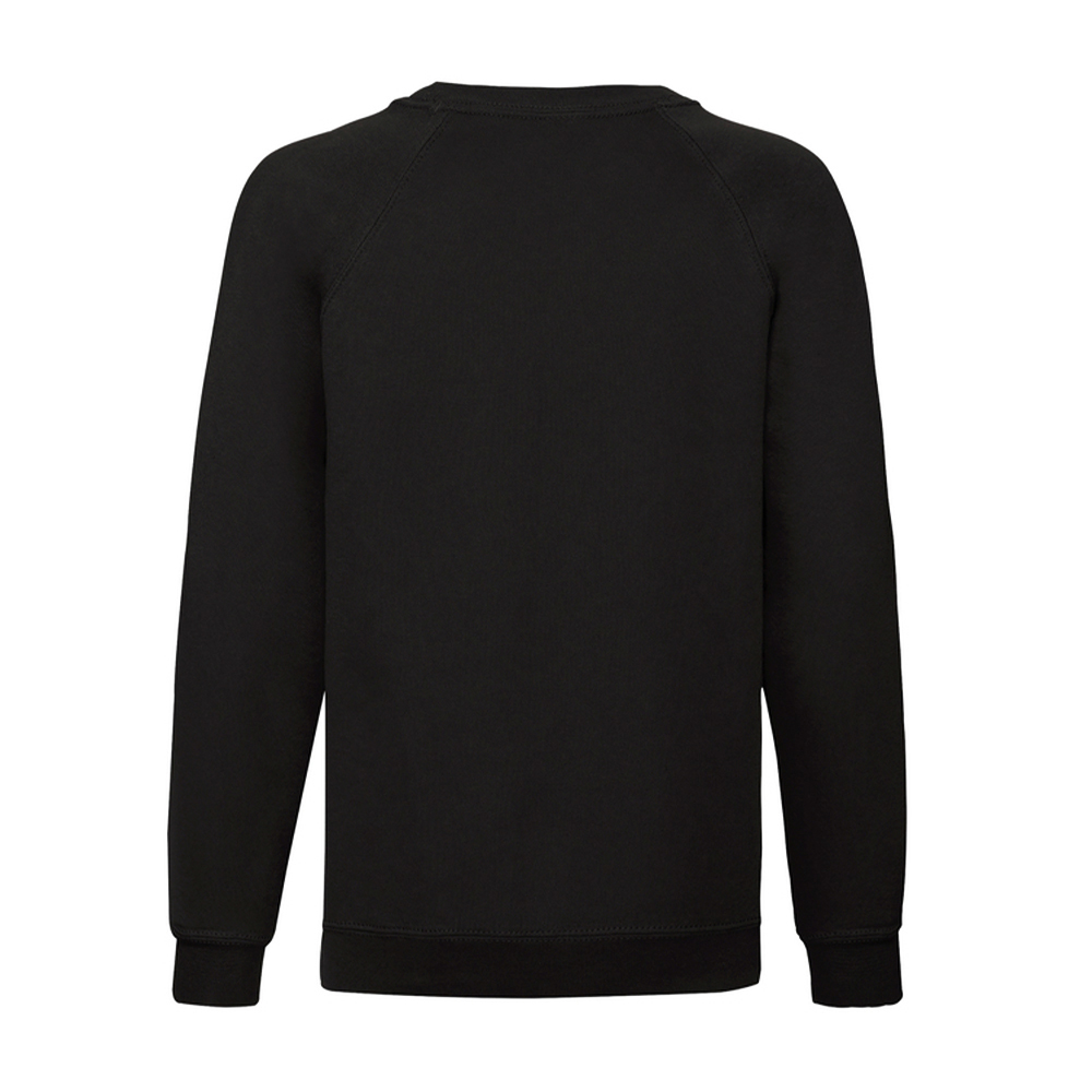 Дитячий реглан Fruit of the loom Classic Raglan Sweat Чорний - Зображення 3