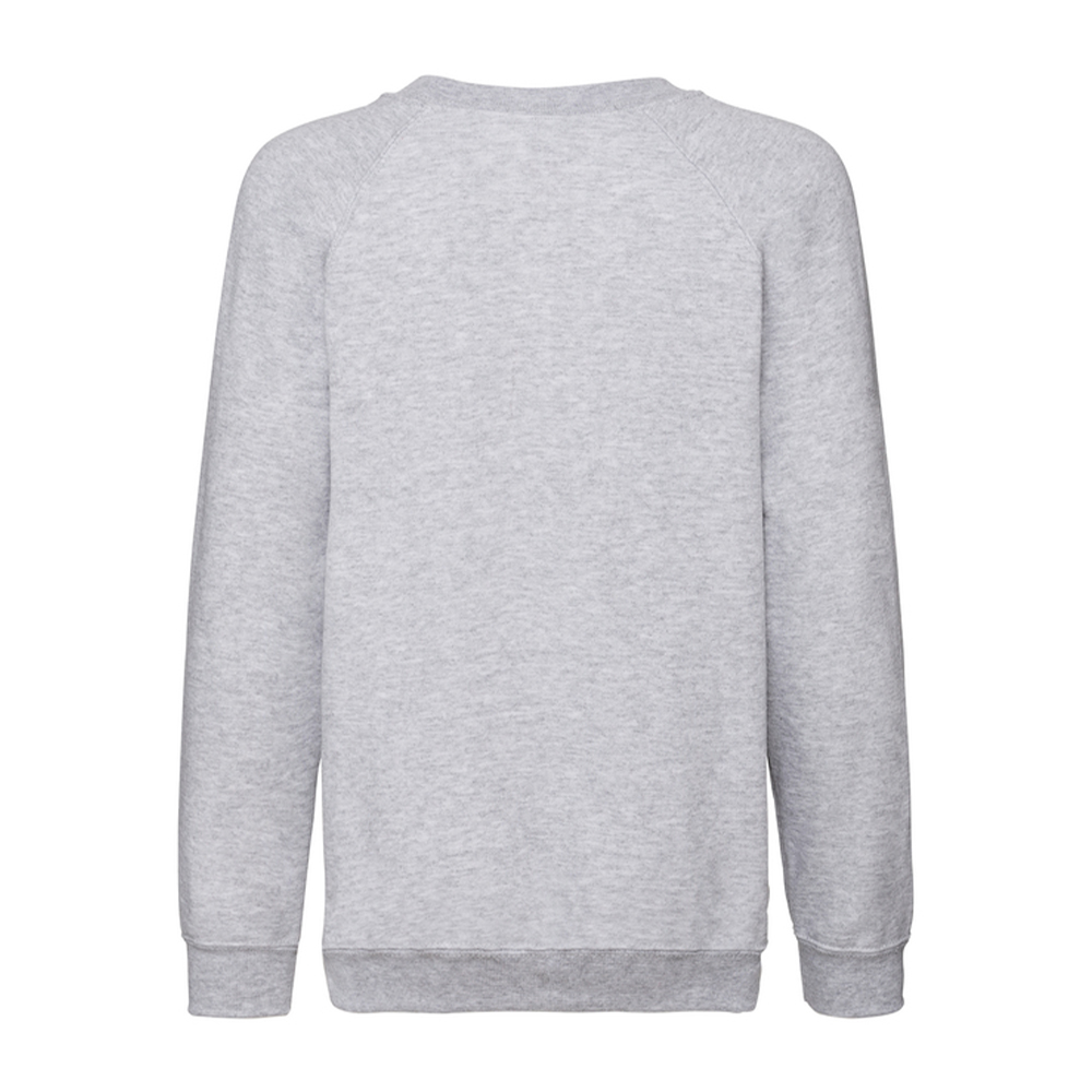 Дитячий реглан Fruit of the loom Classic Raglan Sweat Сірий меланж - Зображення 3