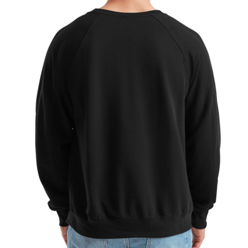 Чоловічий реглан Fruit of the loom Lightweight Raglan Sweat Чорний - Зображення 4
