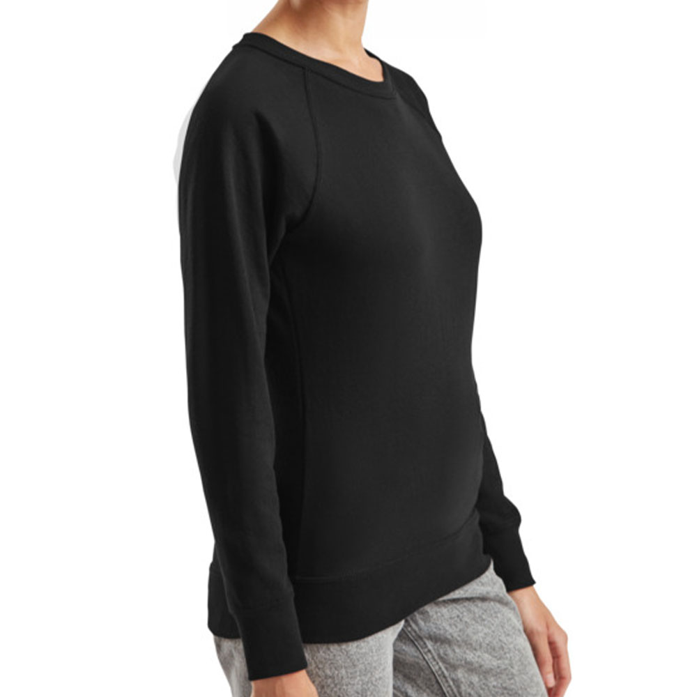 Жіночий реглан Fruit of the loom Lightweight Raglan Sweat Чорний - Зображення 3