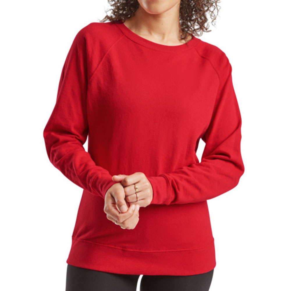 Жіночий реглан Fruit of the loom Lightweight Raglan Sweat Червоний