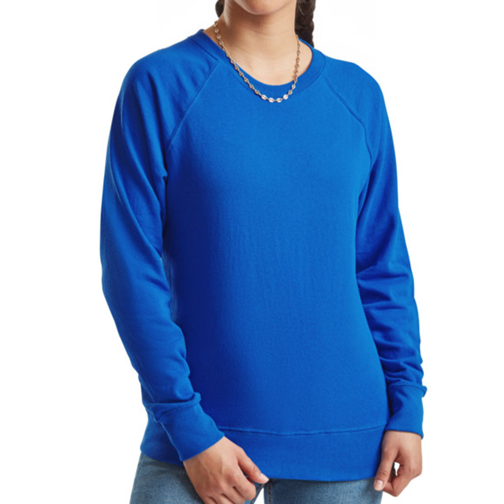 Жіночий реглан Fruit of the loom Lightweight Raglan Sweat Яскраво-синій
