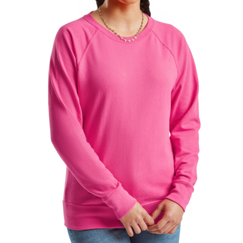 Жіночий реглан Fruit of the loom Lightweight Raglan Sweat Малиновий
