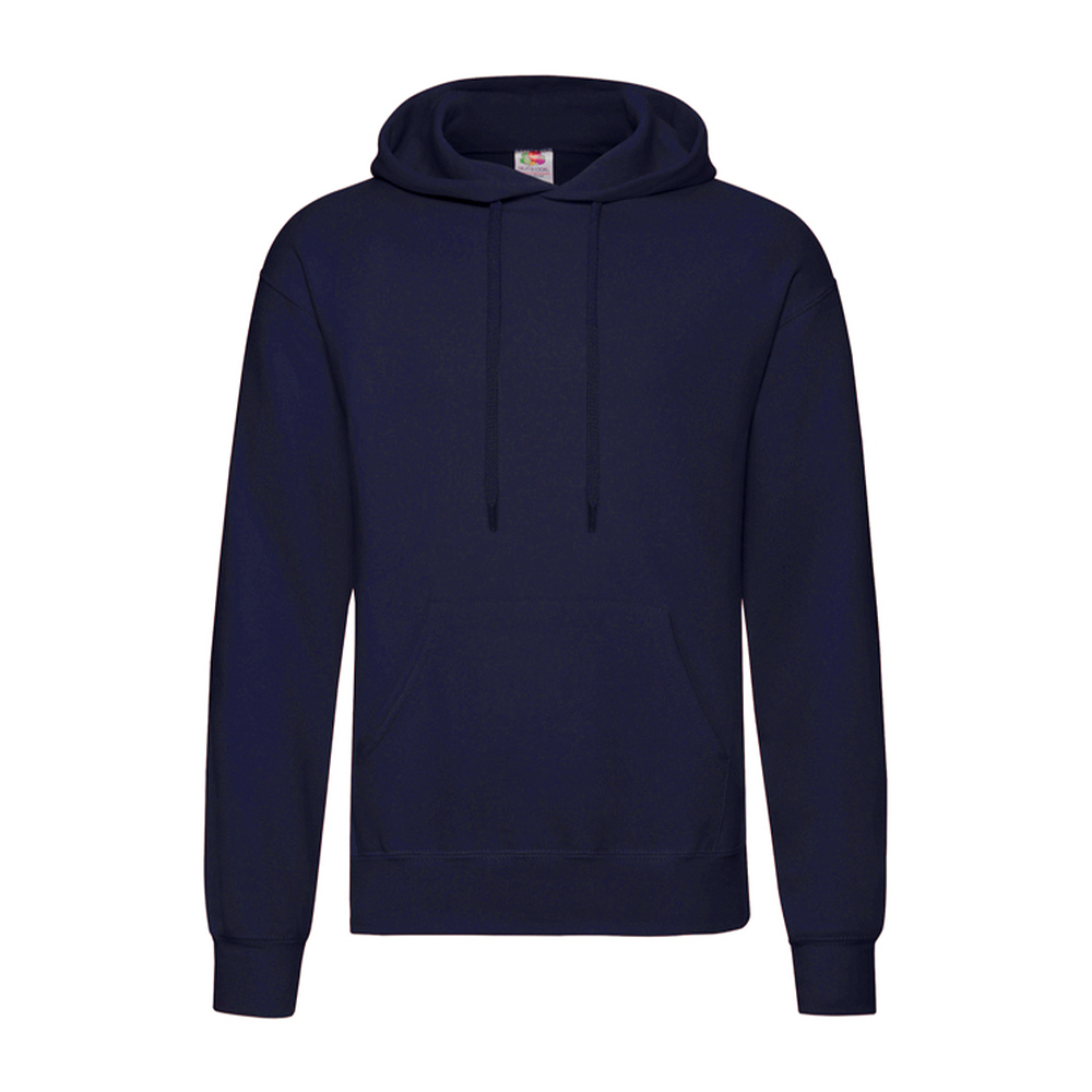Чоловіче худі Fruit of the loom Classic Hooded Sweat Темно-синє
