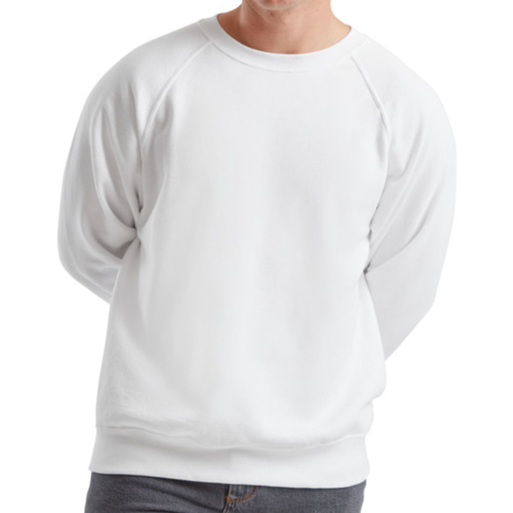 Чоловічий реглан Fruit of the loom Classic Raglan Sweat Білий