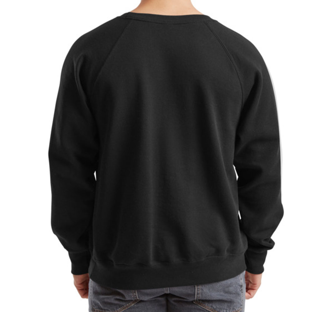 Чоловічий реглан Fruit of the loom Classic Raglan Sweat Чорний - Зображення 4