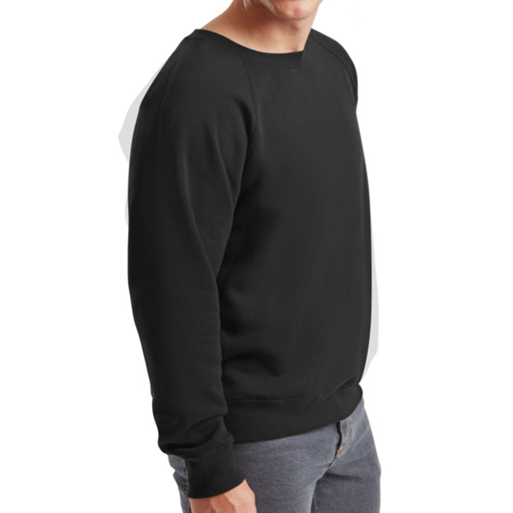 Чоловічий реглан Fruit of the loom Classic Raglan Sweat Чорний - Зображення 3