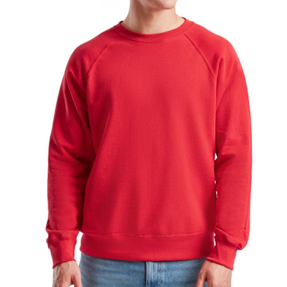 Чоловічий реглан Fruit of the loom Classic Raglan Sweat Червоний