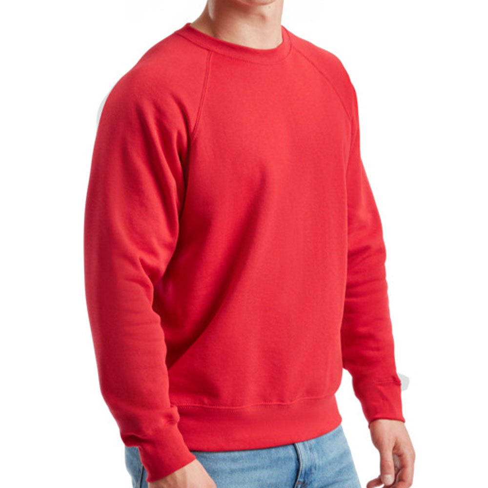 Чоловічий реглан Fruit of the loom Classic Raglan Sweat Червоний - Зображення 3