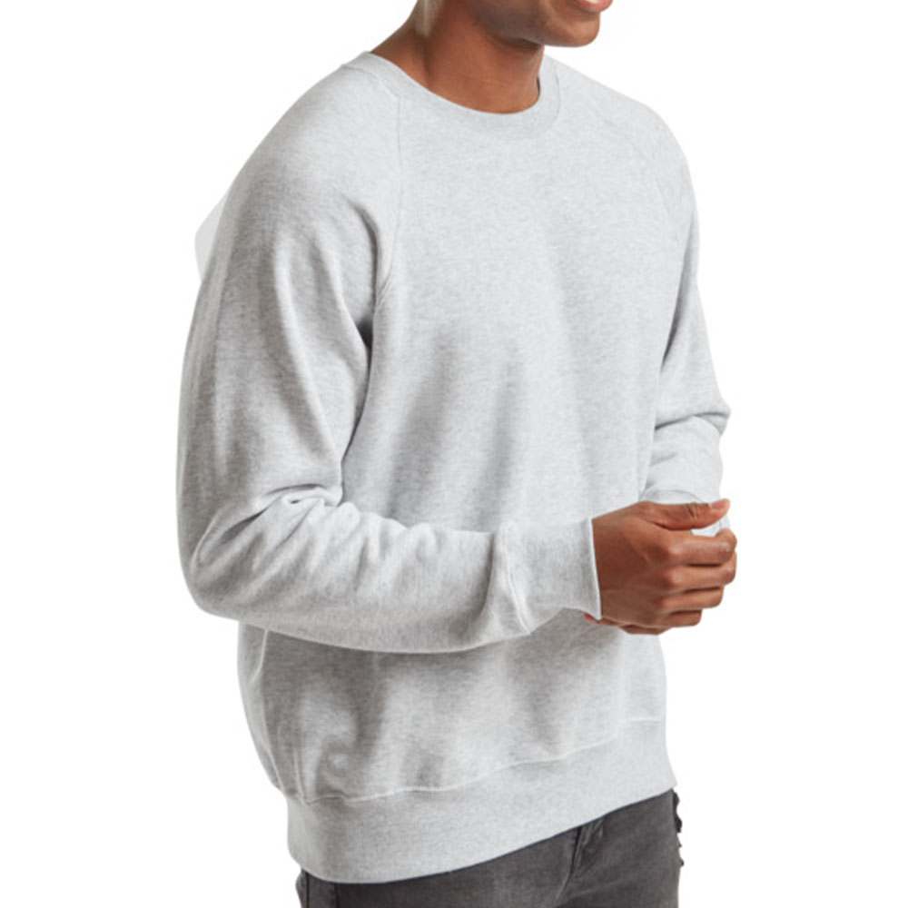 Чоловічий реглан Fruit of the loom Classic Raglan Sweat Сірий меланж - Зображення 3