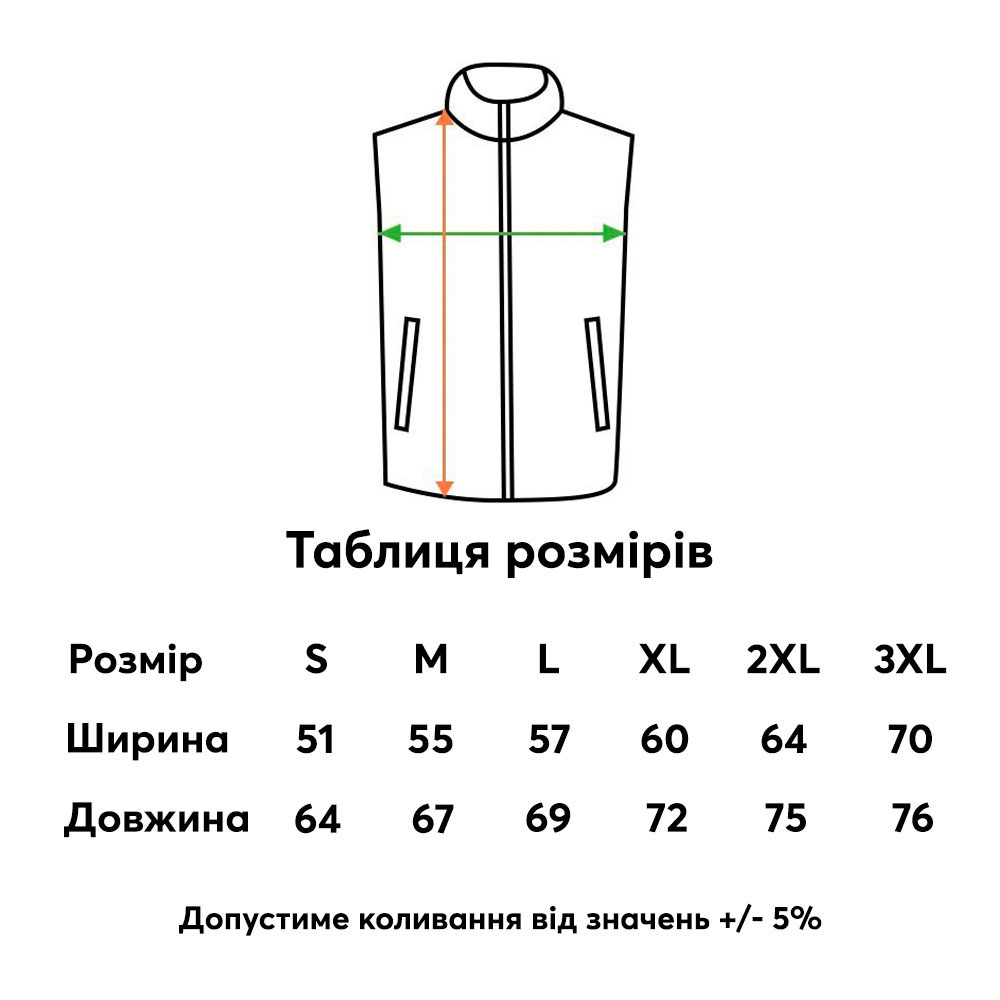 Чоловічий жилет стьобаний Floyd Dallas Чорний - Зображення 2