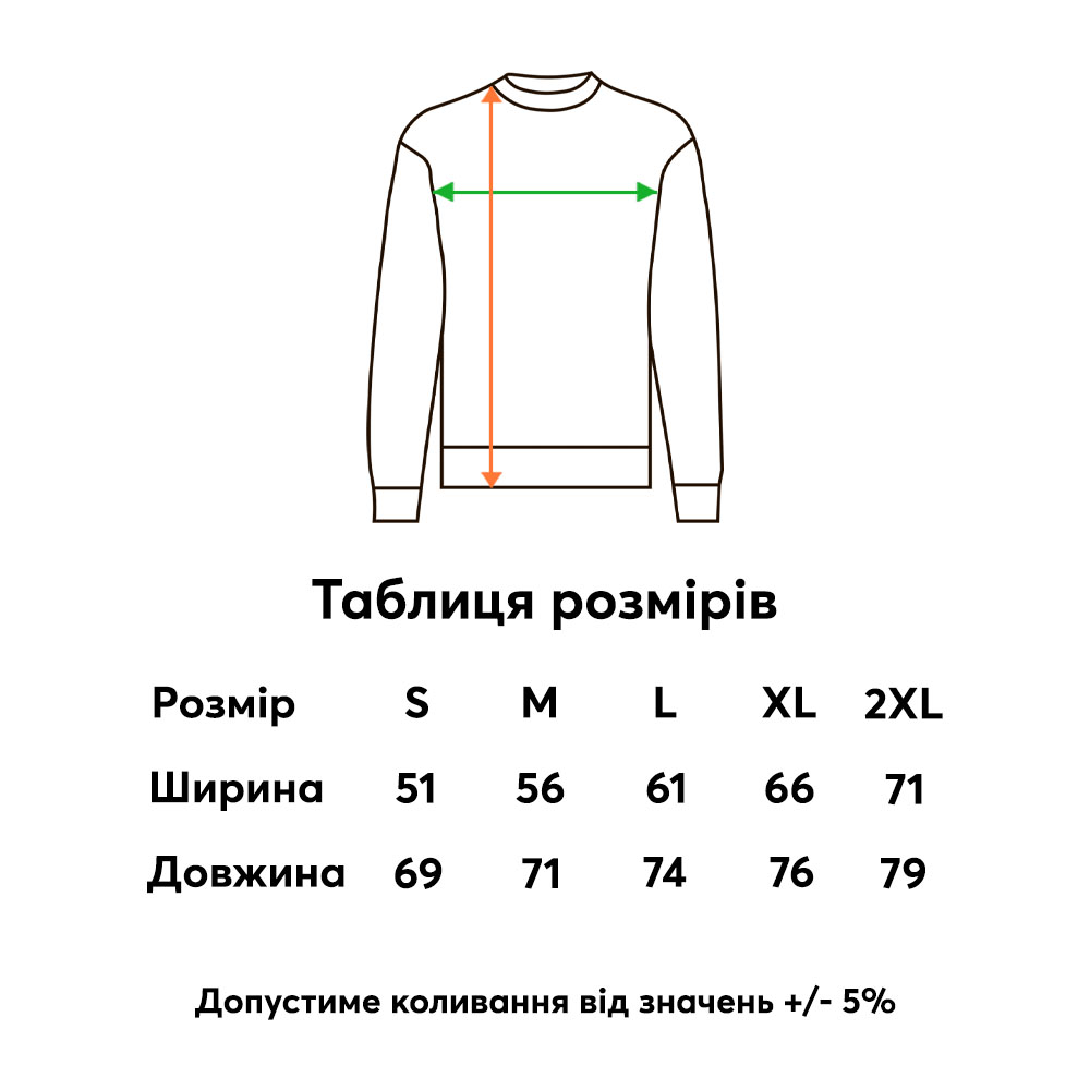 Унісекс світшот Gildan Heavy Blend Оливковий - Зображення 2