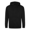Худі на блискавці Just Hoods Zoodie JH050 Чорне